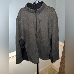 Izod‎ Men's Charcoal Zip-Up Sweater